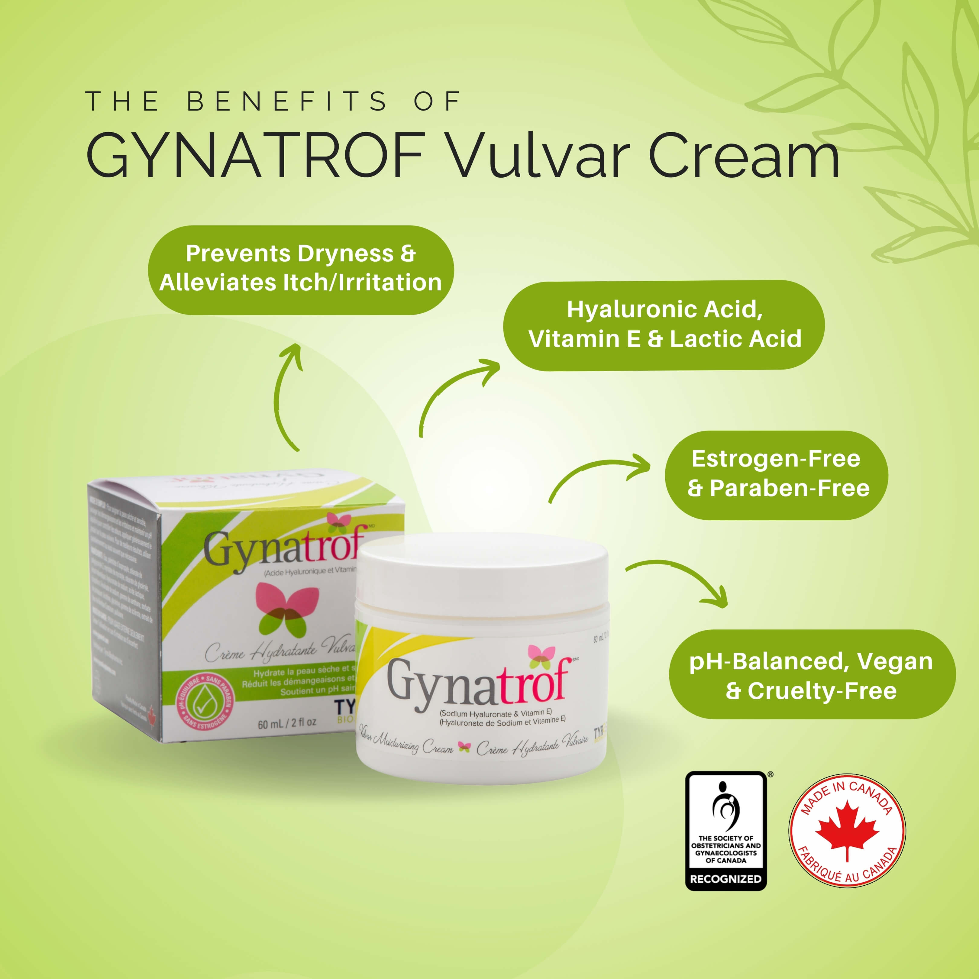Gynatrof Vulvar Moisturizing Cream (60 mL)