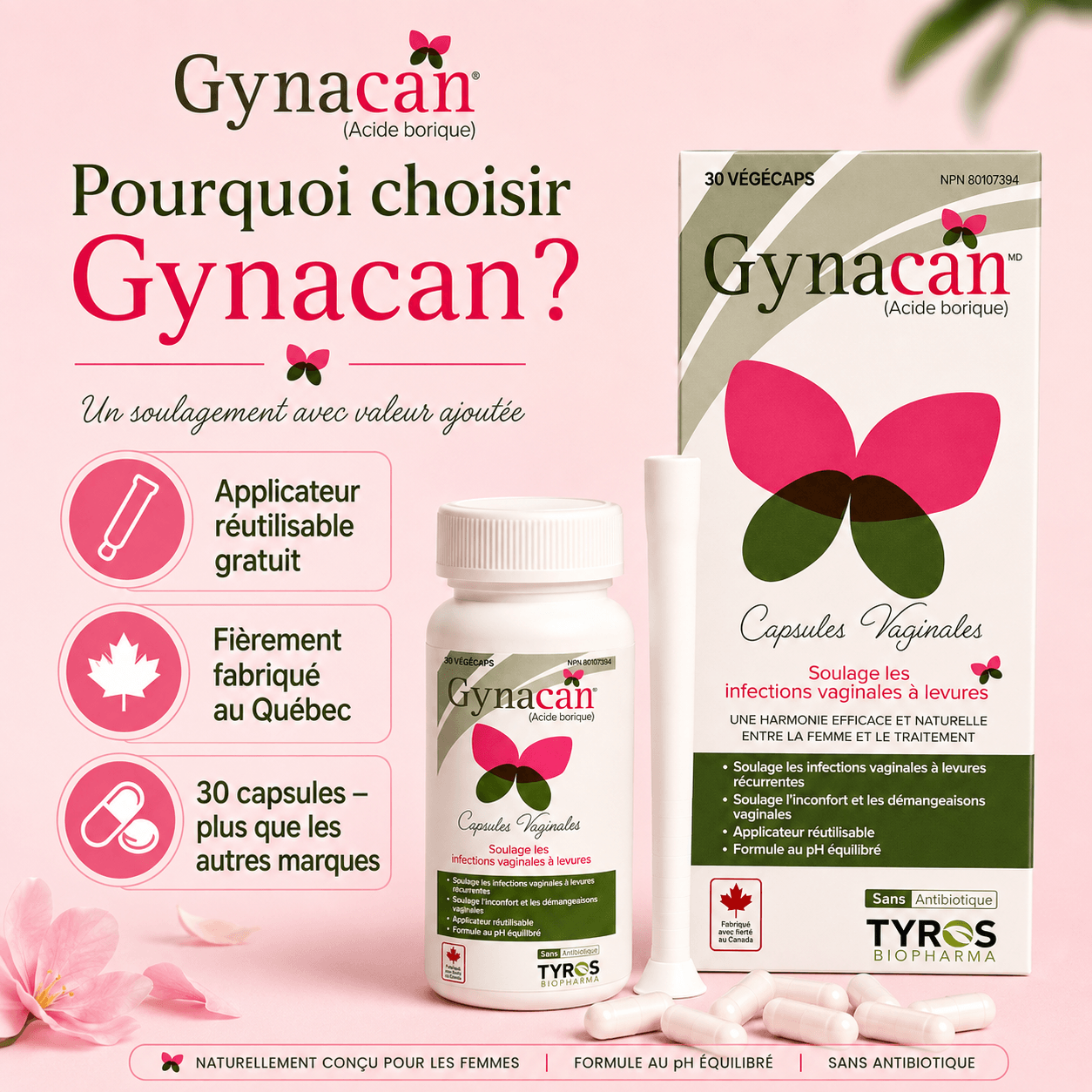 Gynacan Vaginal Capsules (30 Vegicaps)