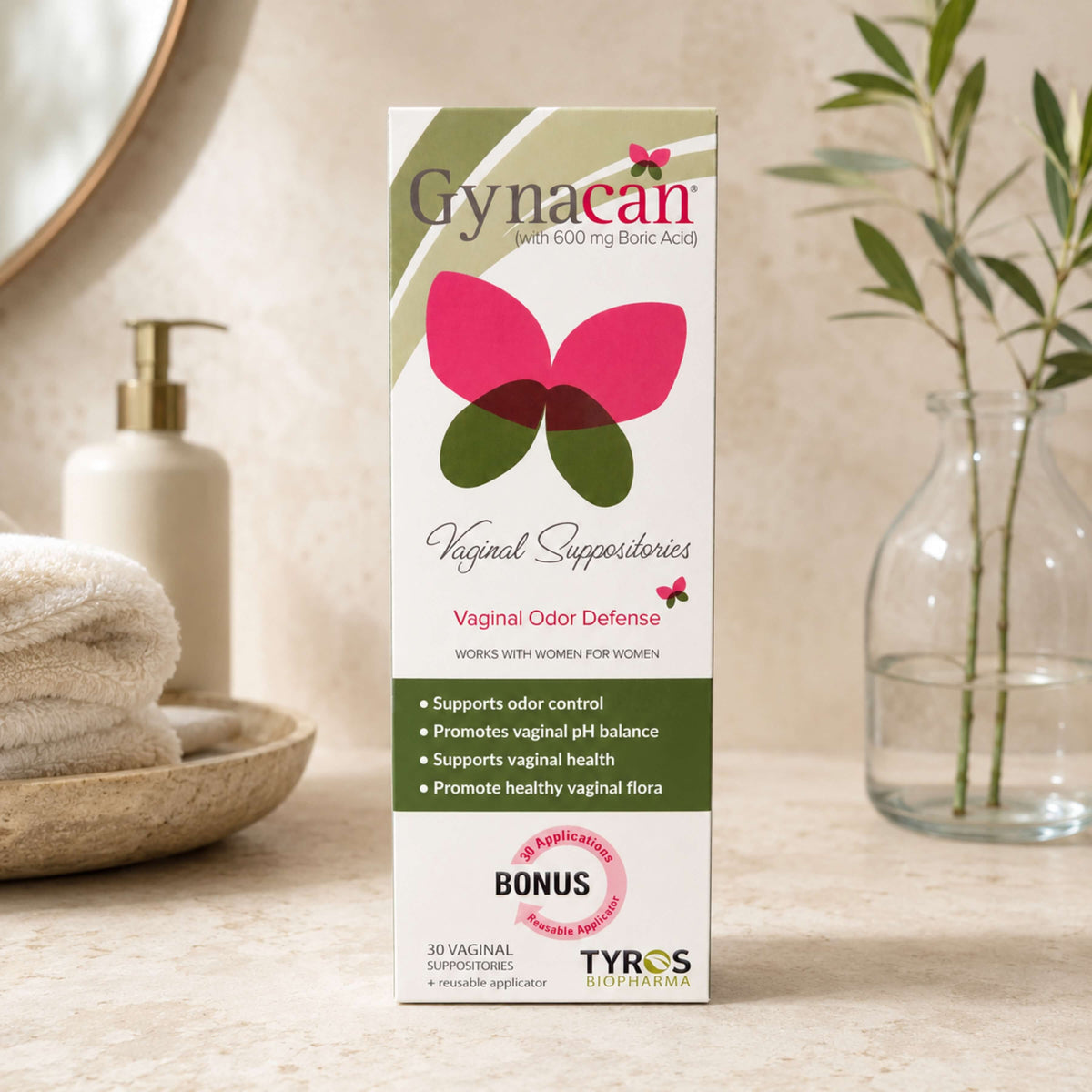 Gynacan Vaginal Suppositories (30 Vegicaps)
