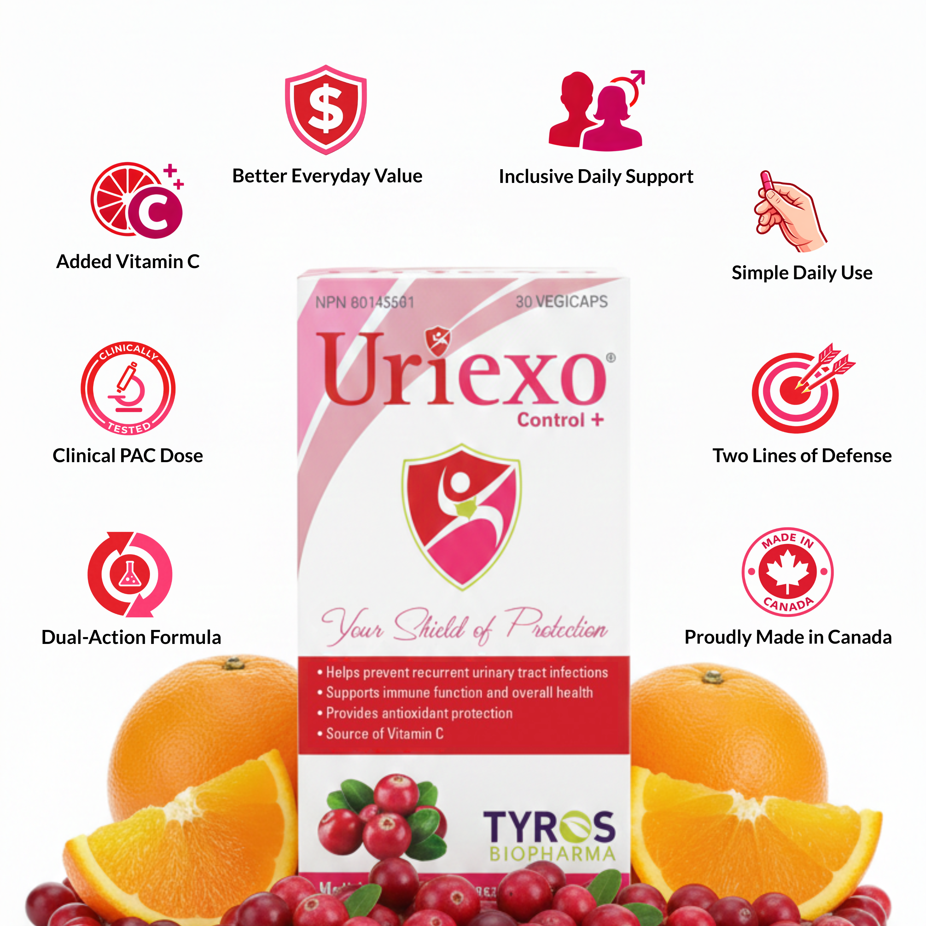 Uriexo Control+ (90 Vegicaps)